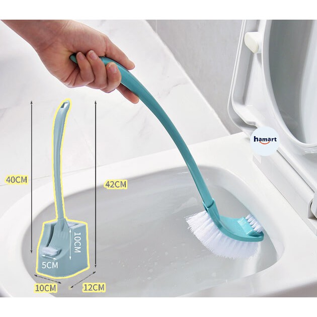 Cây Cọ Bồn Cầu Toilet 2 Đầu Chải KÈM KHAY ĐỰNG Thoát Nước Tiện Lợi [4 MÀU TUỲ CHỌN]