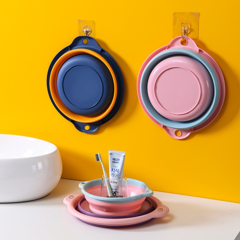 Thau nhựa gấp gọn giúp tiết kiệm không gian sống Chậu rửa đa năng xếp gọn tiện ích dễ dàng đem đi khắp mọi nơi THG