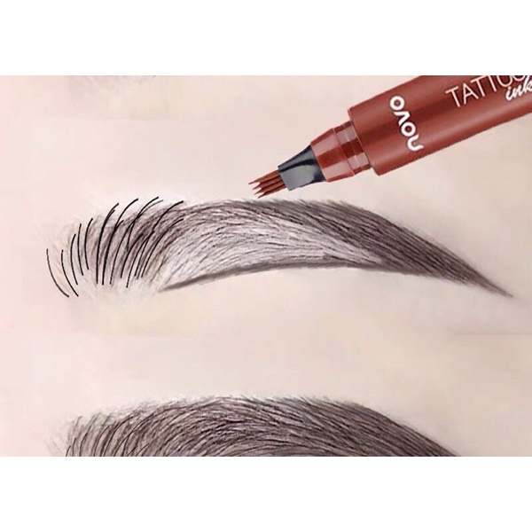 Bút chì kẻ lông mày phẩy sợi 4D chống nước siêu lâu trôi PO-P104