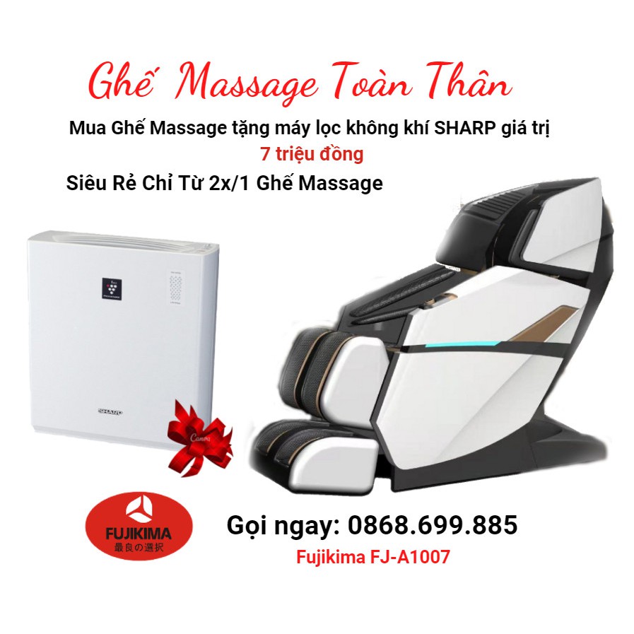 FUJIKIMA FJ A1007 Ghế massage toàn thân CÔNG NGHỆ NHẬT BẢN - Công Nghệ 4D