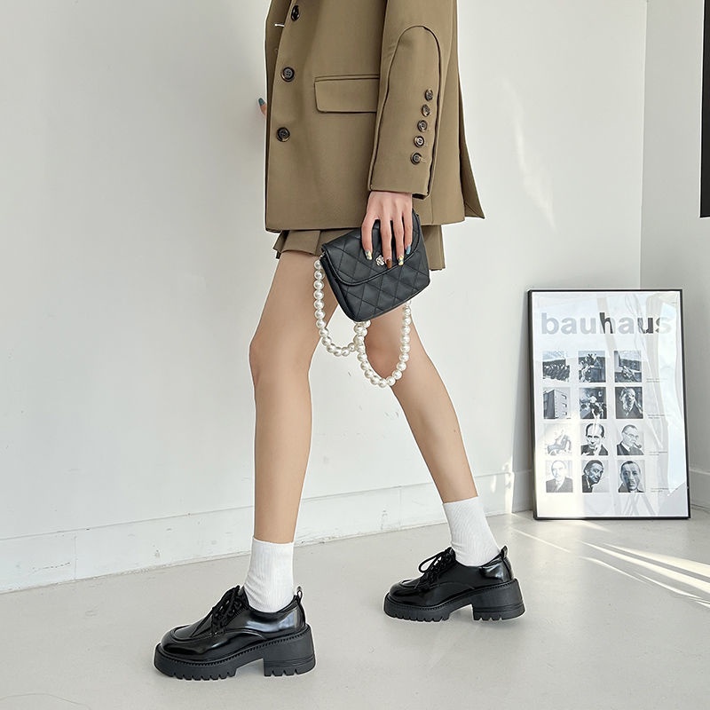 Giày Da Đế Mềm Dày Phong Cách Anh Quốc Thời Trang Xuân Thu FT2678