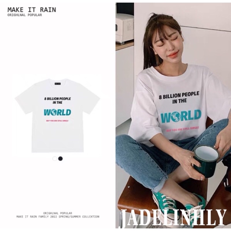 Áo thun make it rain heybig sale (có sẵn) in the world