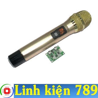 Micro không dây UHF màu bạc xanh / tím hồng / Đen / Vàng