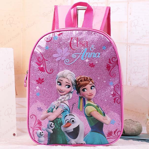 Balo hoạ tiết hoạt hình Spider-Man Frozen dành cho bé gái