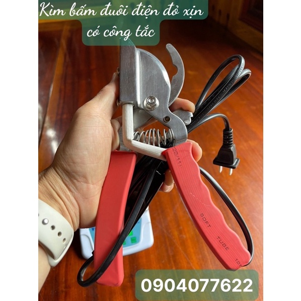 Kìm Bấm Đuôi Heo- Kìm Cắt Đuôi Lợn Bằng Điện loại đầu vuông cao cấp