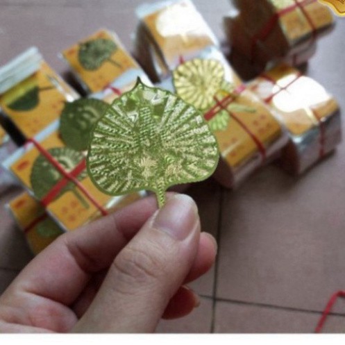Lá bồ đề mạ vàng hình phật trừ tà⚜️đồ phong thủy may mắn,bình an.. | BigBuy360 - bigbuy360.vn