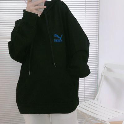 Áo hoodie chui đầu liền Mũ PUMA Áo khoác thể thao nam nữ mùa thu Áo khoác dáng suông dễ phối đồ