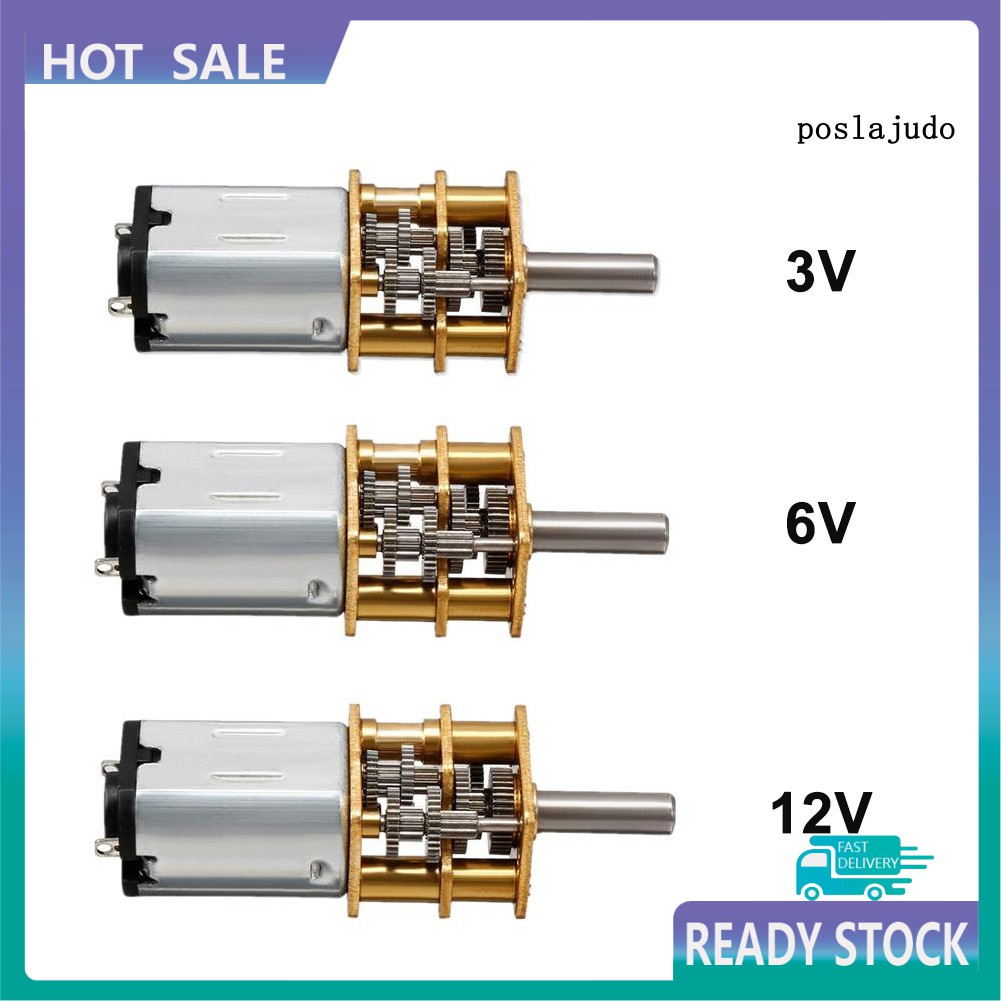 Động Cơ Bánh Răng Micro Dc 3v / 6v / 12v Ga12-N20