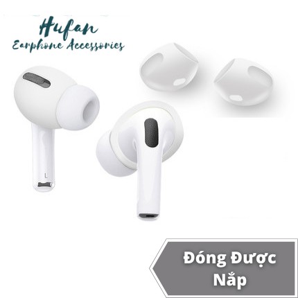 [ĐÓNG ĐƯỢC NẮP] 2 Nút Cao Su Silicon Siêu Mỏng Bọc Tai Nghe Apple Airpods 1/2/Pro Chống Bẩn Đóng Được Dock Nắp