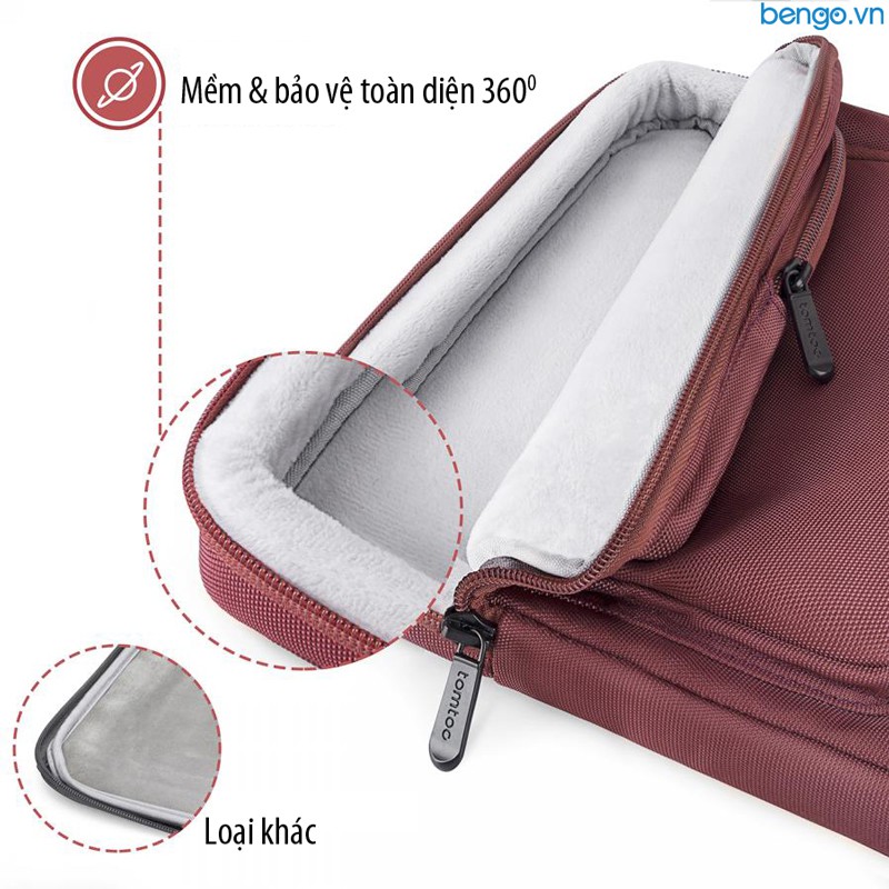 Túi đeo chống sốc MacBook 13" TOMTOC (USA) 360° Shoulder Bags - A42-C01