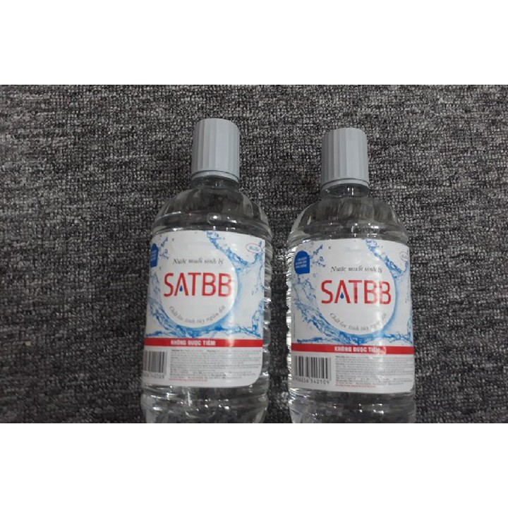 Thùng 21 chai nước muối sinh lý SATBB 550ml (8800đ/chai)