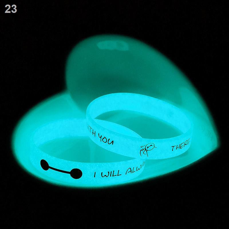 Cặp đôi nam nữ học sinh bạn gái vòng tay dạ quang xu hướng silicon Xiao Zhan cùng kiểu dáng phát sáng