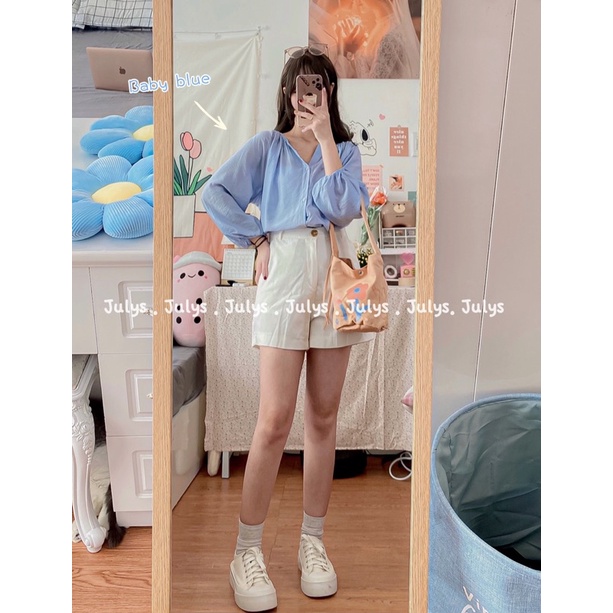 Áo tơ mỏng xuyên thấu 2 màu (ảnh thật shop chụp kèm video)