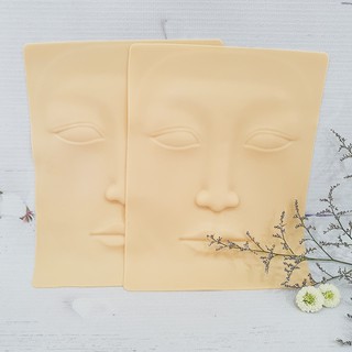 Da giả 3D tập phun xăm - Hình mặt, mày, môi, mí