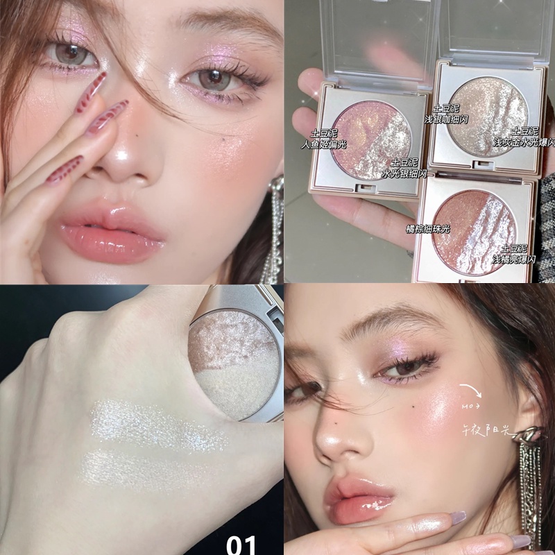 Bảng Phấn Mắt HERORANGE Màu Ánh Ngọc Trai Lấp Lánh Không Thấm Nước