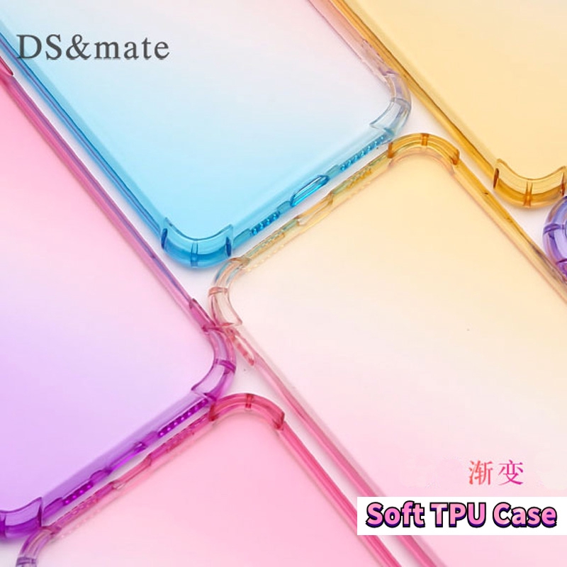 Ốp Điện Thoại TPU Mềm Siêu Mỏng Trong Suốt Màu Gradient Cho Samsung Galaxy Note 10 Pro Plus Lite 9 8 A50 A50S A30S A51 4G