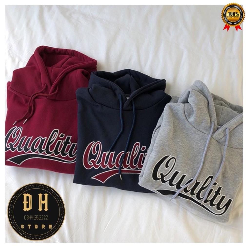 (Mẫu Mới 2021) Áo Hoodie Chữ Quality Có Mũ Nam Nữ Chất Nỉ Bông Dày Dặn Form Rộng Unisex- Áo Nỉ Nam Nữ Ulzzang Hoạ Tiết . | BigBuy360 - bigbuy360.vn