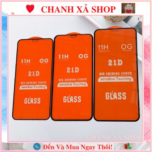 Cường Lực Iphone Full Màn 21D iphone 6/6s/6plus/6splus/7/8/7plus/8plus/X/Xsmax/Xr/ip11/ip11pro/ip11promax/12/pro/max