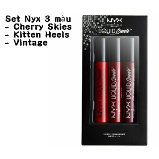 [SẴN] Set 3 thỏi son Ny.x suede
