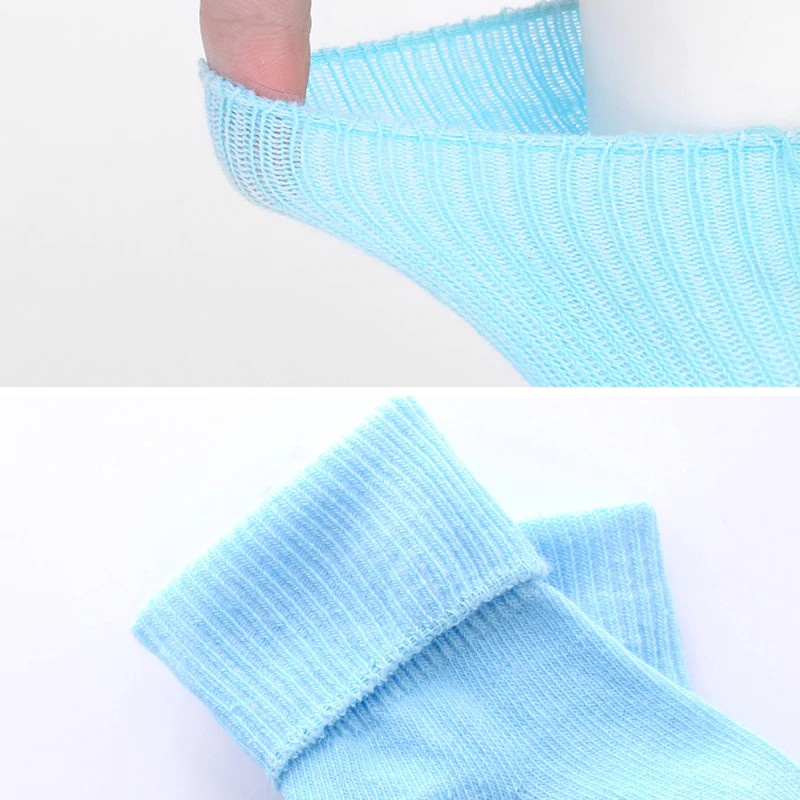 Vớ Cotton Dài Mềm Mại Co Giãn Thoáng Khí Chống Trượt Màu Kẹo Ngọt Dành Cho Trẻ Em