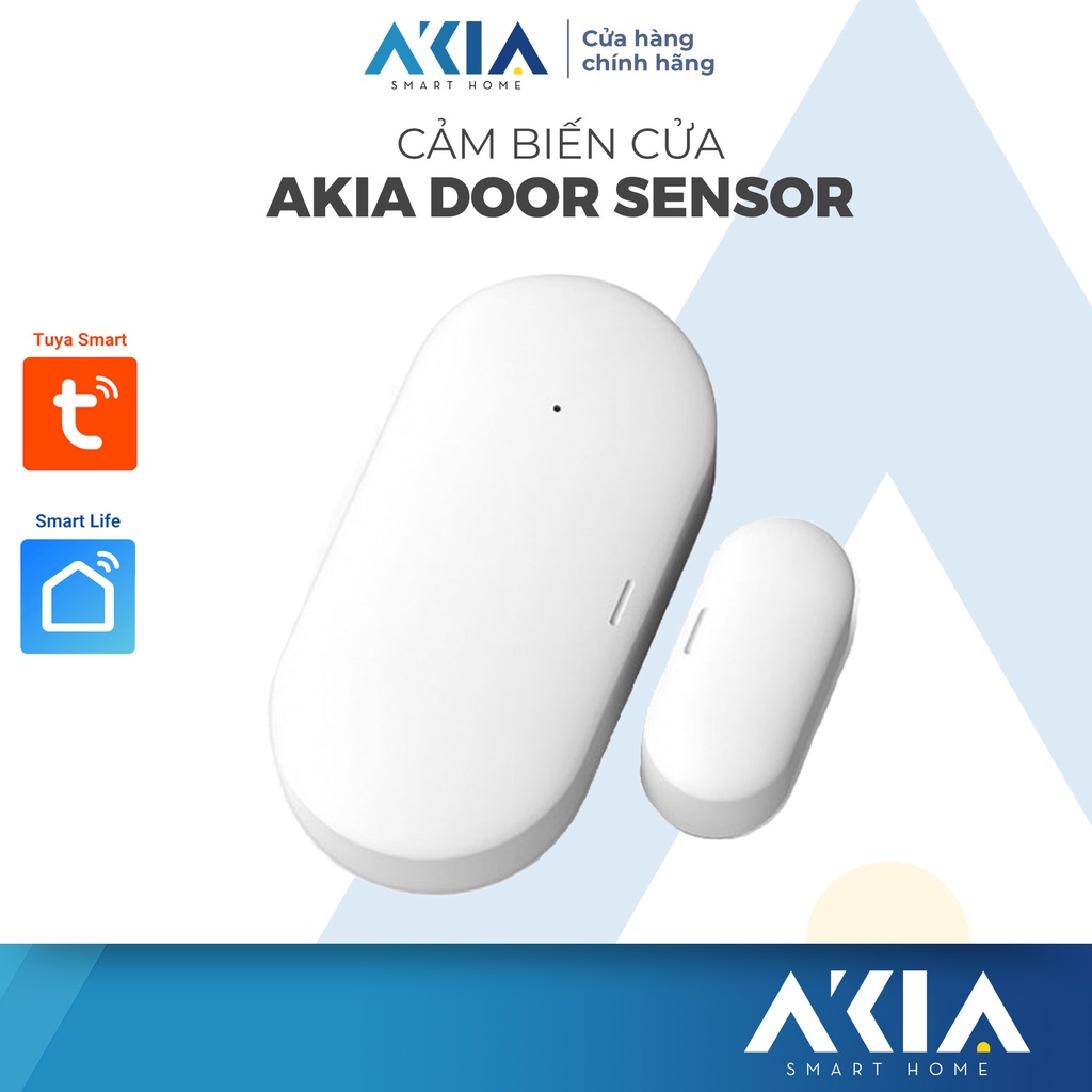 Cảm biến cửa AKIA Zigbee - Smart motion sensor, Phát hiện cửa đóng hay mở, Tạo tự động bật đèn, Dùng app Smart Life