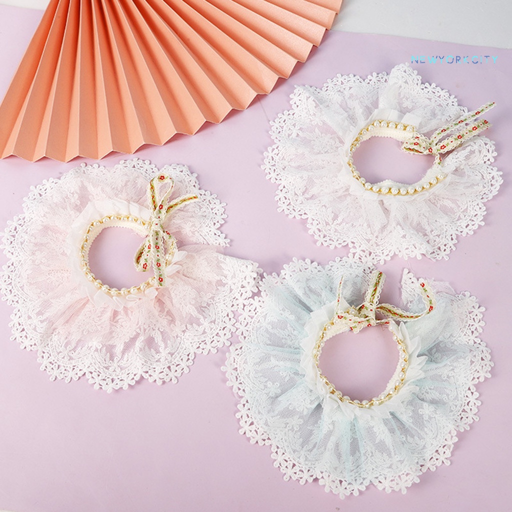 Vòng Cổ Đính Ngọc Trai Nhân Tạo Thân Thiện Với Làn Da Dành Cho Mèo Cưng