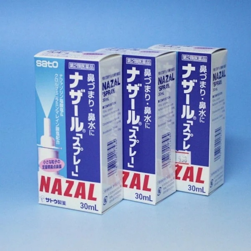Xịt Xoang Nhật giảm Viêm Xoang Sổ Mũi Nazal Sato