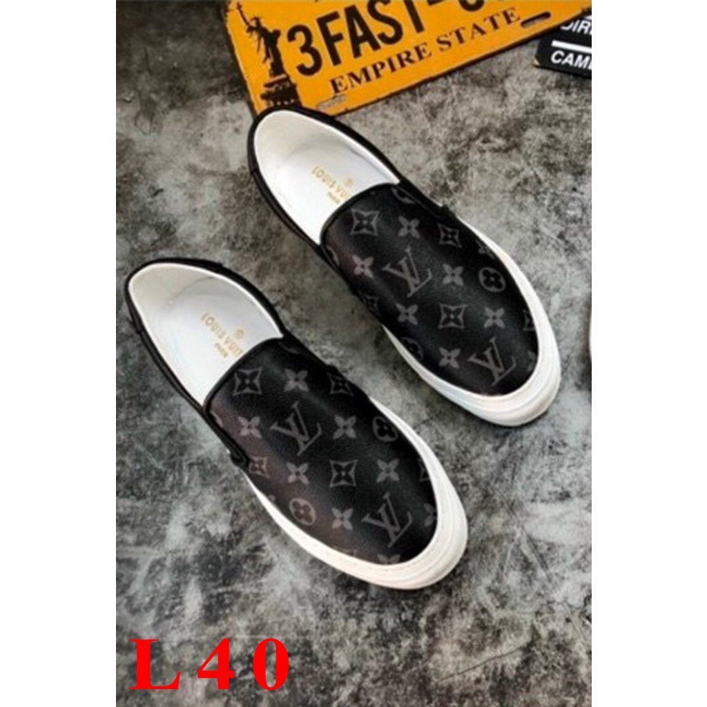 Giày Sneaker Thể Thao Nam ,giày lười nam thương hiệu LV phong cách đế cao su nguyên khối nhẹ và êm tạo sự thoải mái
