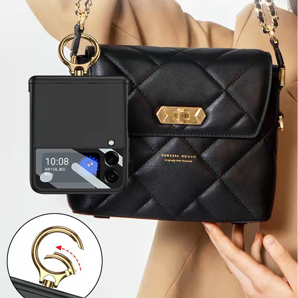 Ốp Điện Thoại Nhựa Từ Tính Bảo Vệ Màn Hình Cho Samsung Galaxy Z Flip 4 Flip 3 5G