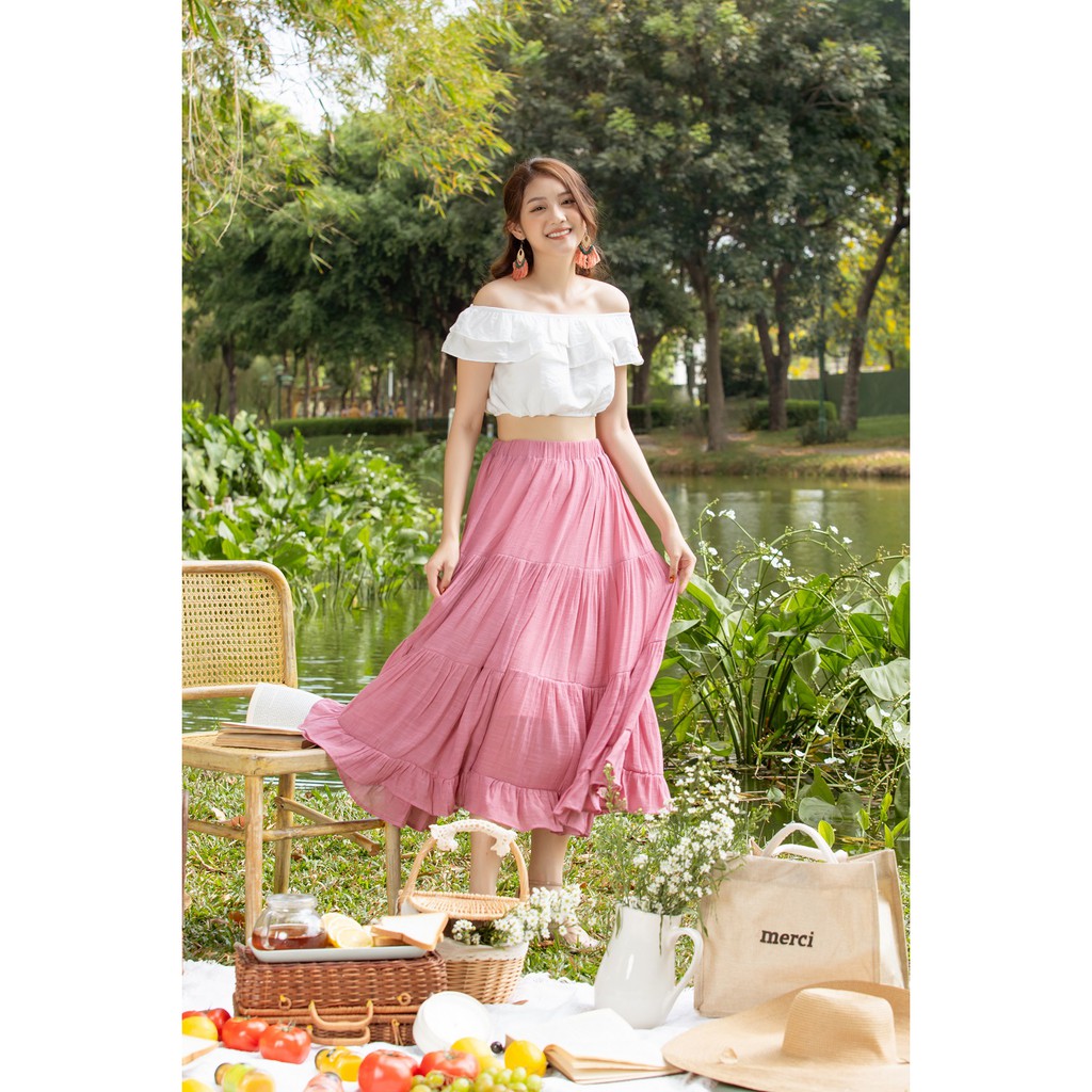 Jenny Le - Chân váy maxi phom dài  Jane Midi Skirt JL172 | BigBuy360 - bigbuy360.vn