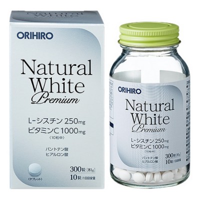 Viên uống trắng da Natural White Premium ORIHIRO, 300 viên/lọ