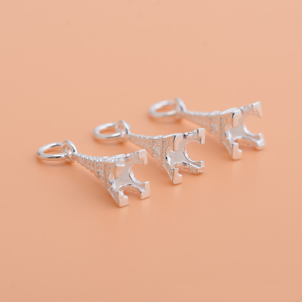 Charm bạc móc treo Tháp Eiffel - Charm Bạc 925 - Mã CB345