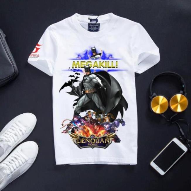 [Đủ size] Áo Liên Quân cotton màu trắng chất cực đẹp BatMan mặc định new  ྇ ་