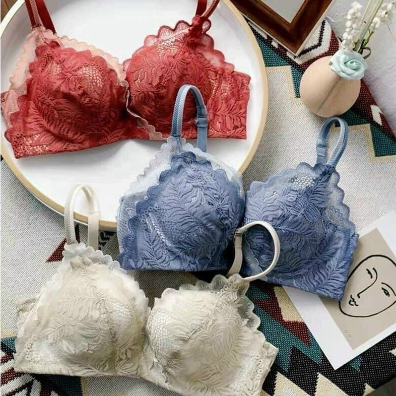 Áo Lót Ren Hoa Cao Cấp Kèm Đệm Mút Mềm Mại Thoáng Khí