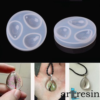 Khuôn Silicon Làm Mặt Dây Chuyền Resin Hình Giọt Nước