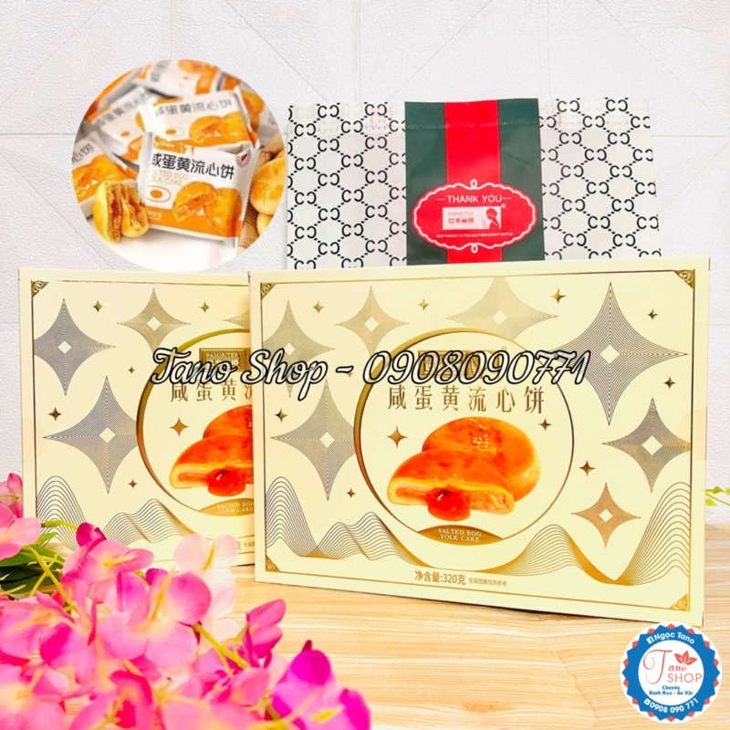 Bánh nướng ngàn lớp nhân trứng muối tan chảy Pamiriter xịn xò - Đài Loan