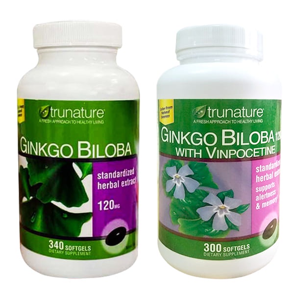 Viên Uống Bổ Não Ginkgo Biloba 120mg Của Mỹ 340 Viên - Tăng cường trí nhớ, cho não khỏe mạnh