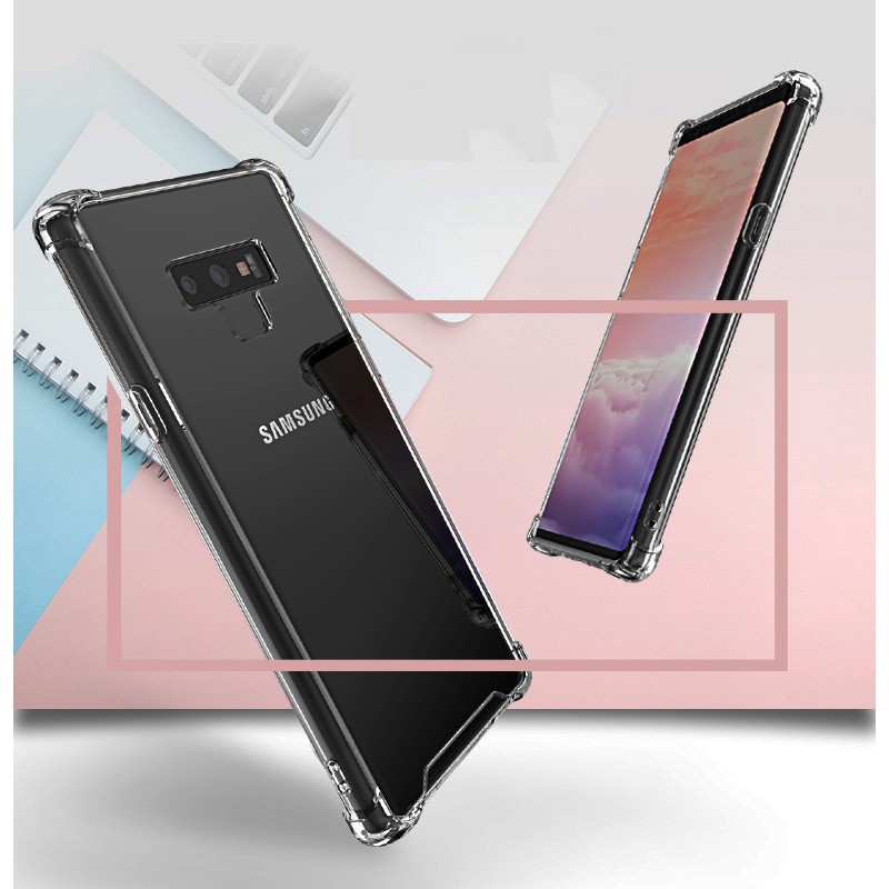 Ốp Lưng Samsung Full Dòng Viền Chống Sốc, Nhựa Dẻo Silicon Trong Suốt( NOTE- S 8/9/10/20 E-U-Plus) Hana Case