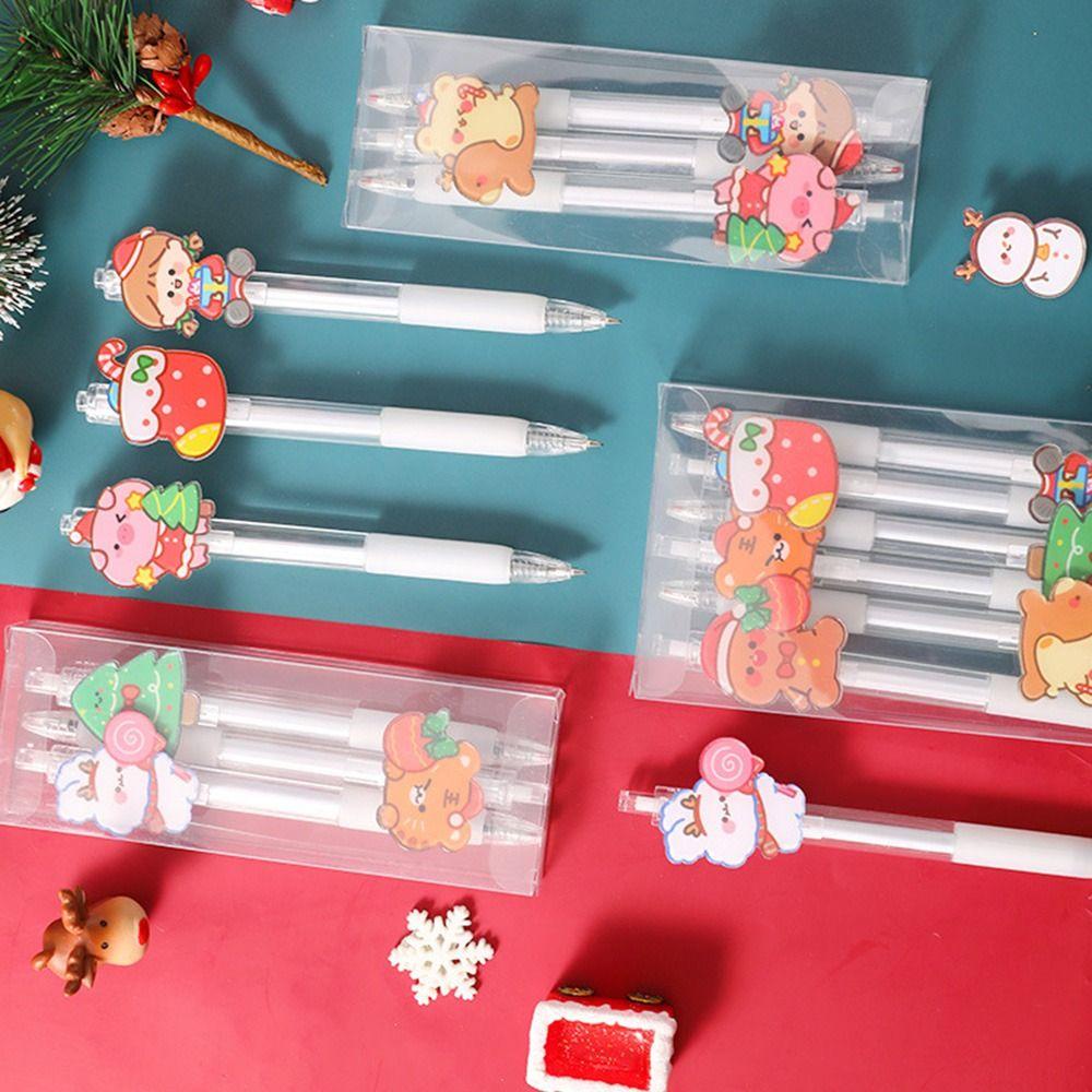 CHOOKEY Set 6 Bút Mực Gel Dạng Nhấn Tiện Dụng Cho Học Sinh