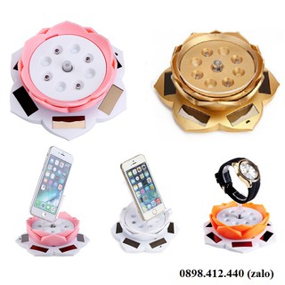 đế xoay trưng bày sản phẩm hình hoa sen - đế xoay trưng bày sản phẩm