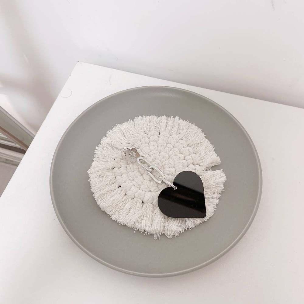 Trâm Cài Áo Hình Trái Tim Bằng Hợp Kim Phong Cách Hàn Quốc Dễ Phối Đồ Cho Nữ