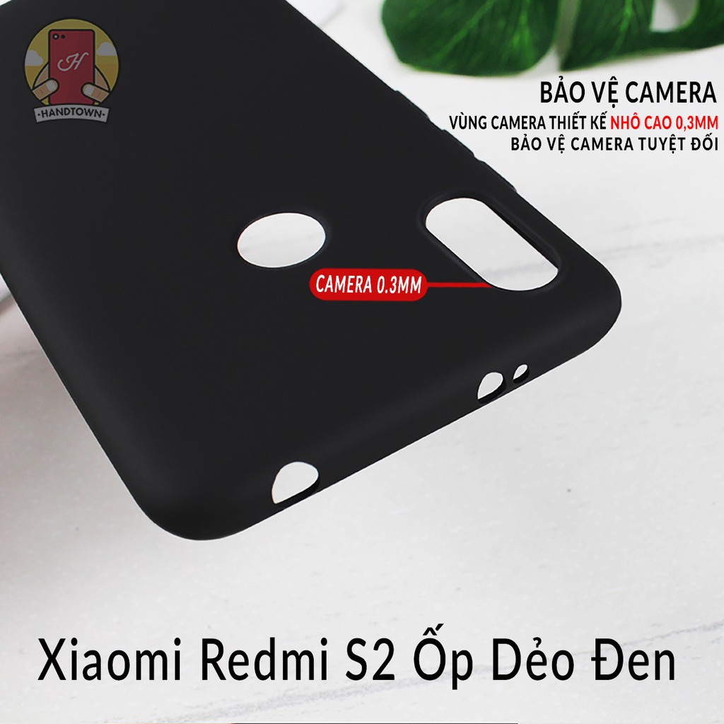 Ốp lưng Xiaomi Redmi S2 silicone cao cấp dẻo nhám chống trầy