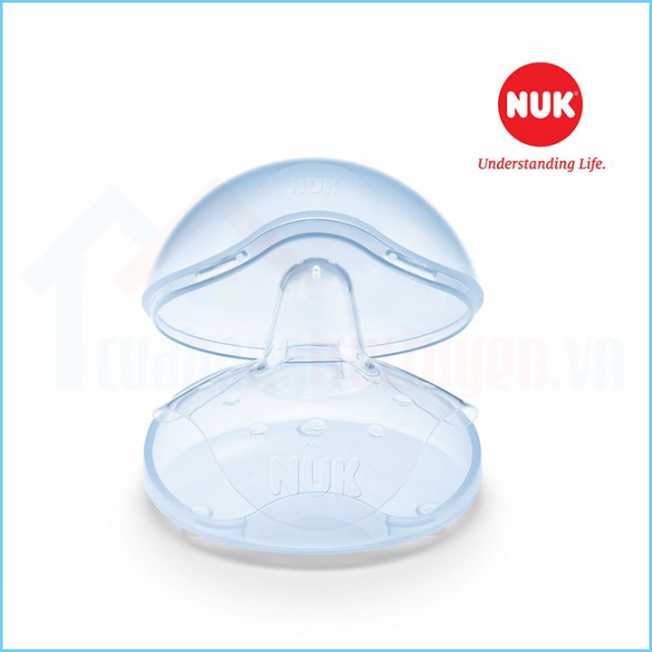 [CHÍNH HÃNG] Hộp 2 Chiếc Trợ Ti Silicone Nuk Siêu Mềm Cho Mẹ Đang Cho Con Bú | Trị Sụt Ti | Giảm Đau Nhức Đầu Ti