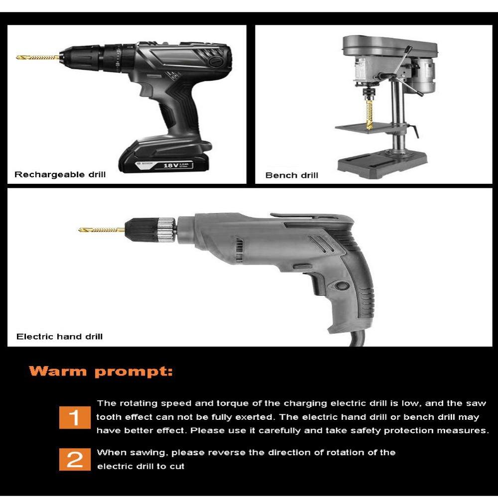 Bộ 6 Mũi Khoan Kim Loại Tốc Độ Cao Chuyên Dụng Cho Chế Biến Gỗ
