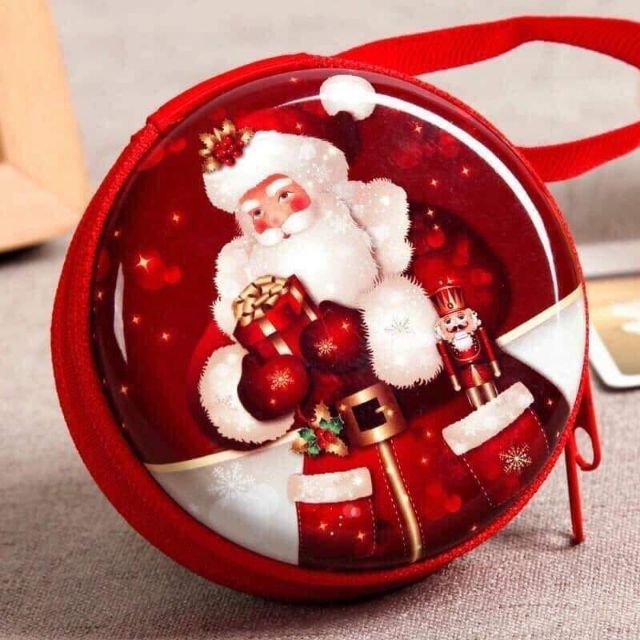 Ví nhỏ đeo chìa khóa noel giáng sinh năm mới 2019