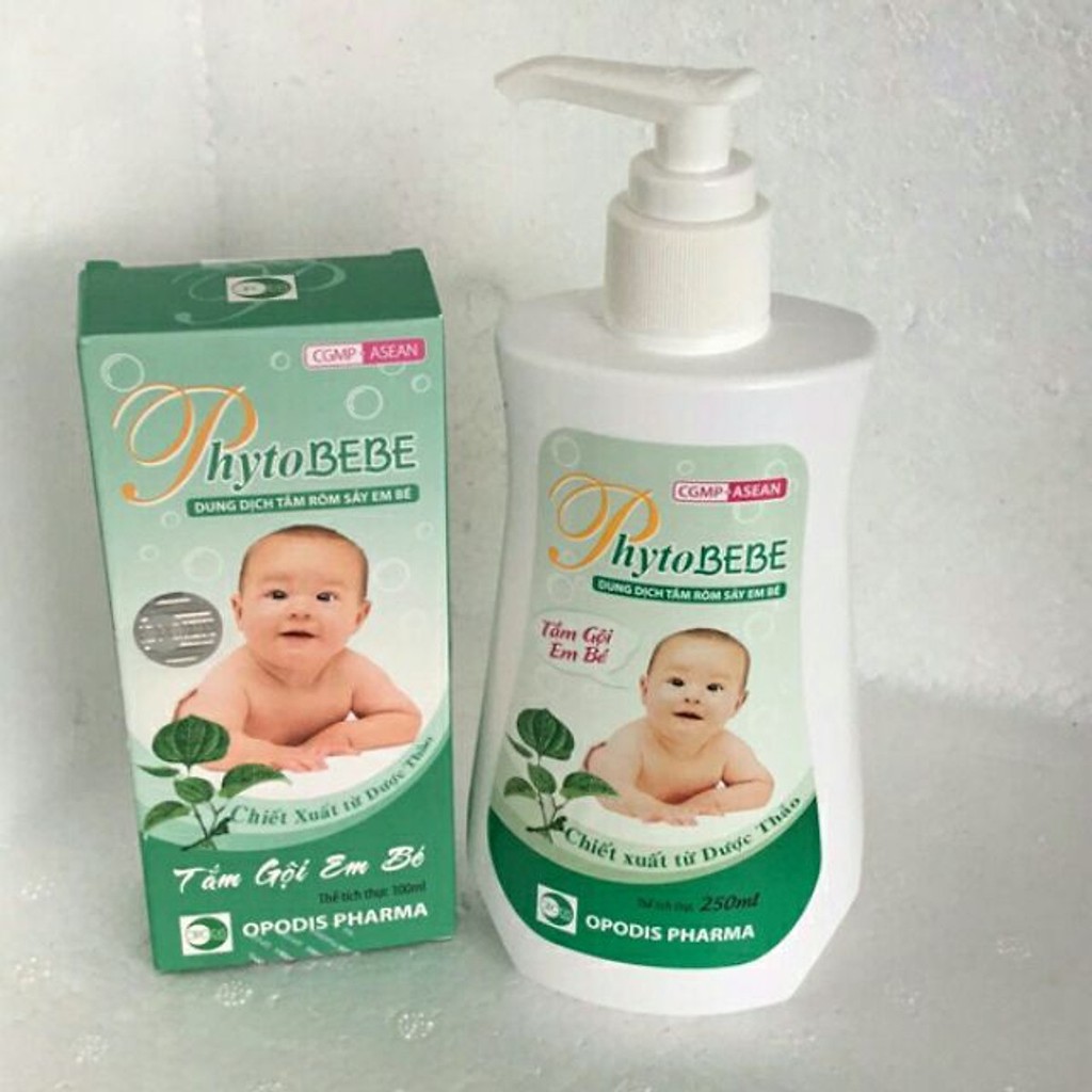 SỮA TĂM RÔM SẢY PHYTOBEBE CHAI LỚN CÓ VÒI PHYTO BEBE