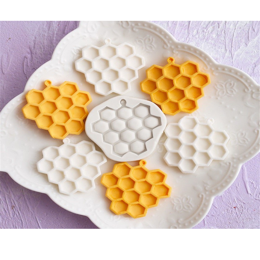 Khuôn silicon làm bánh đa năng tiện dụng hình rỗ tổ ong sáng tạo