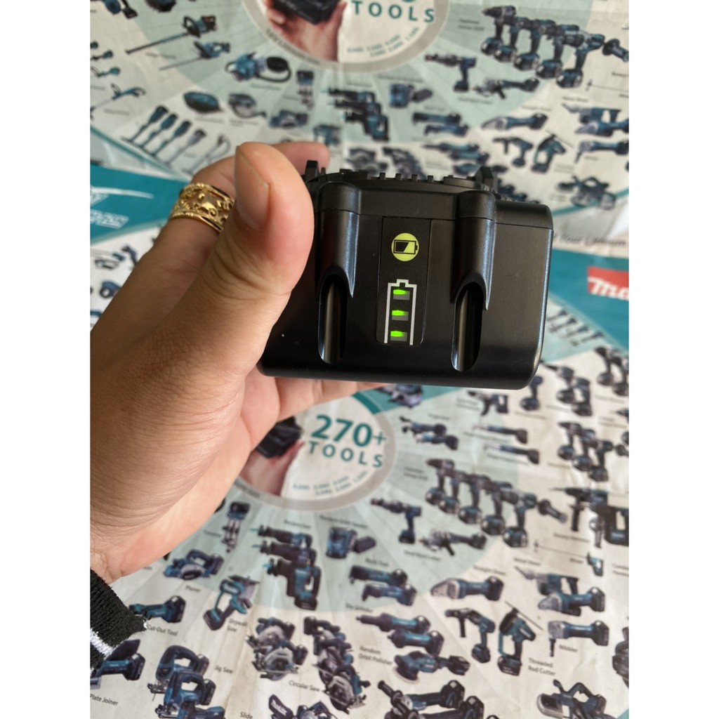 Pin Makita 14.4V 5ah Cell samsung 25R nhận sạc zin. BN.