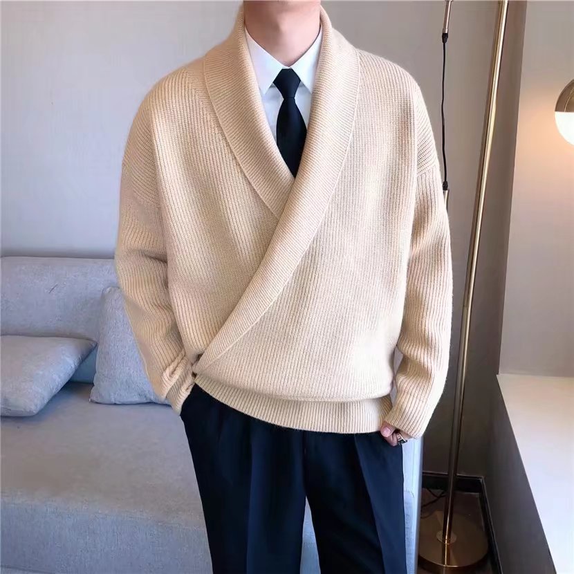 Áo KhoáC Cardigan DàI Tay Cổ Chữ V ThờI Trang Cho Nam