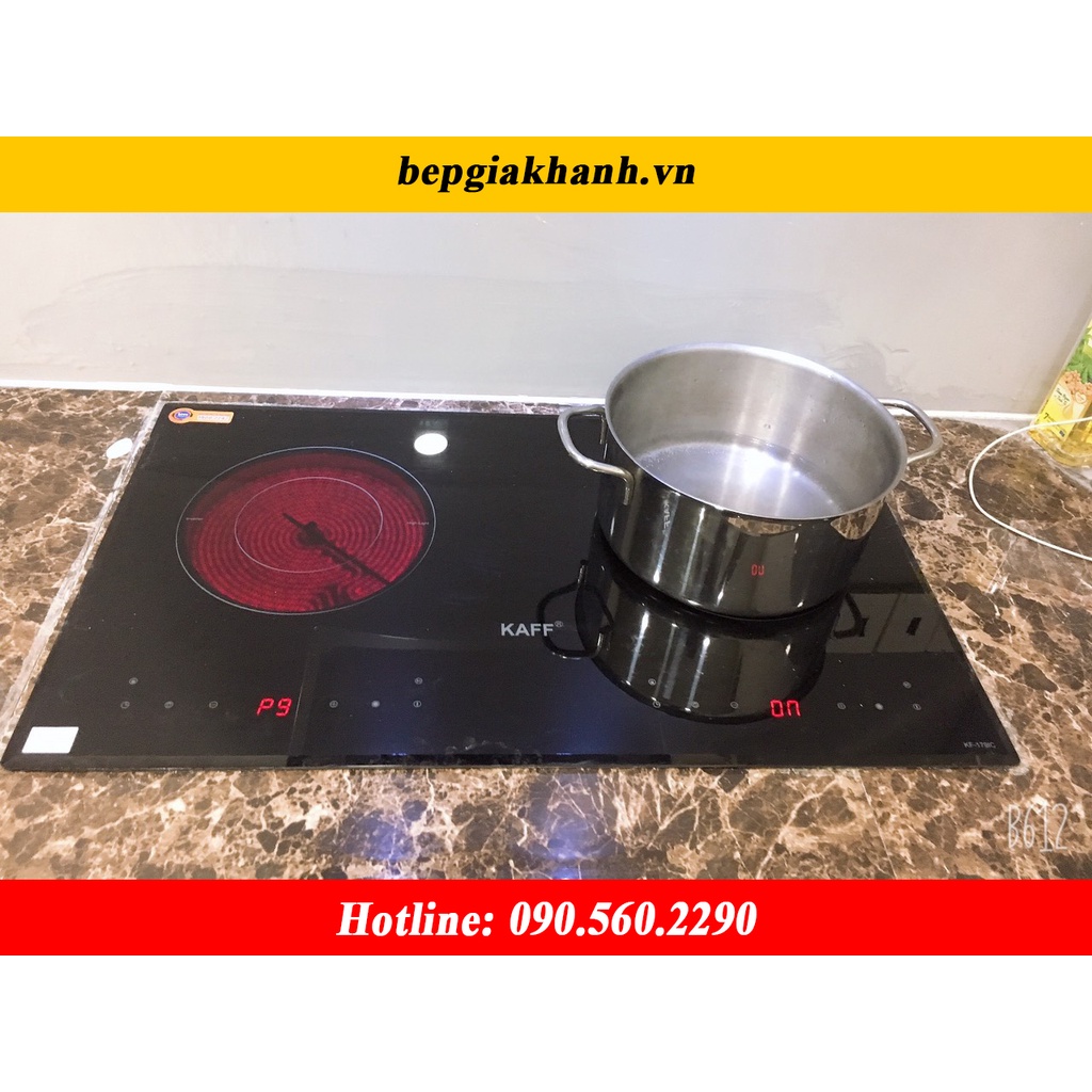 Bếp 1 từ + 1 hồng ngoại Kaff KF 179IC nhập khẩu Malaysia